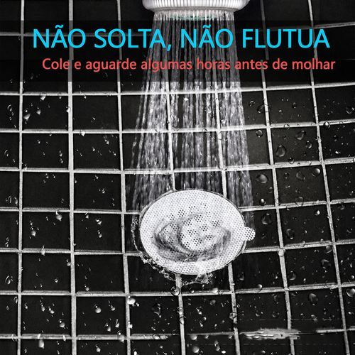 Filtro Adesivo Descartável para Ralo — Sem Tocar no Cabelo (Kit 30 un. ou Avulso)