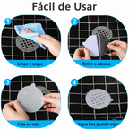 Filtro Adesivo Descartável para Ralo — Sem Tocar no Cabelo (Kit 30 un. ou Avulso)